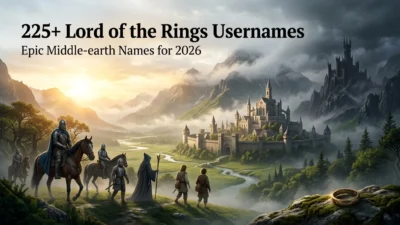 Lord of the Rings Usernames