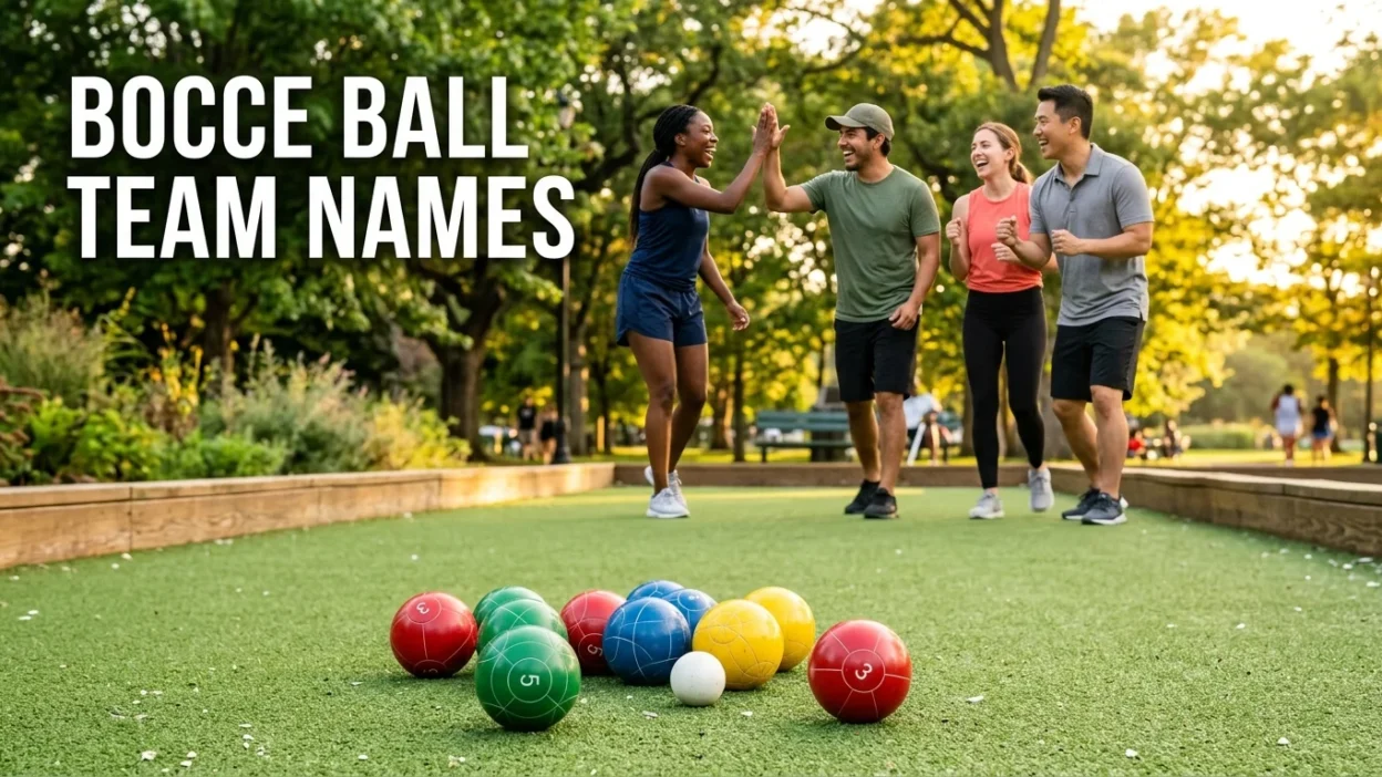 Bocce Ball Team Names