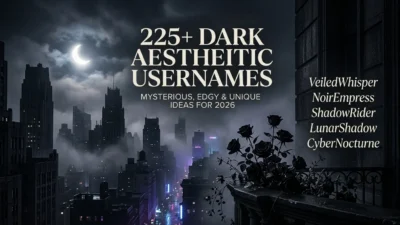 Dark Aesthetic Usernames